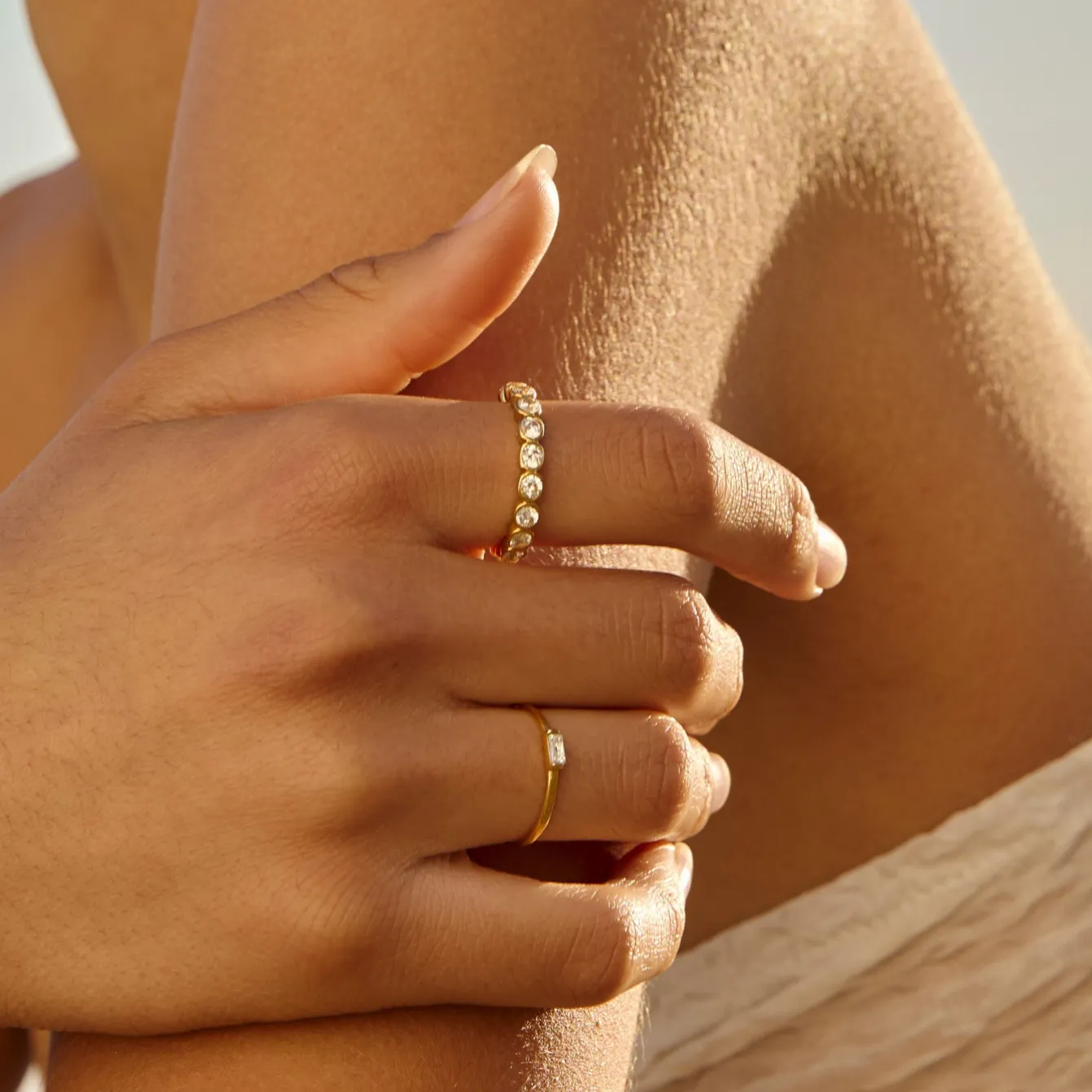 Atolea Jewelry Rings<Beaded Diamond Ring