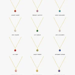 Atolea Jewelry Necklaces<Birthstone Necklace