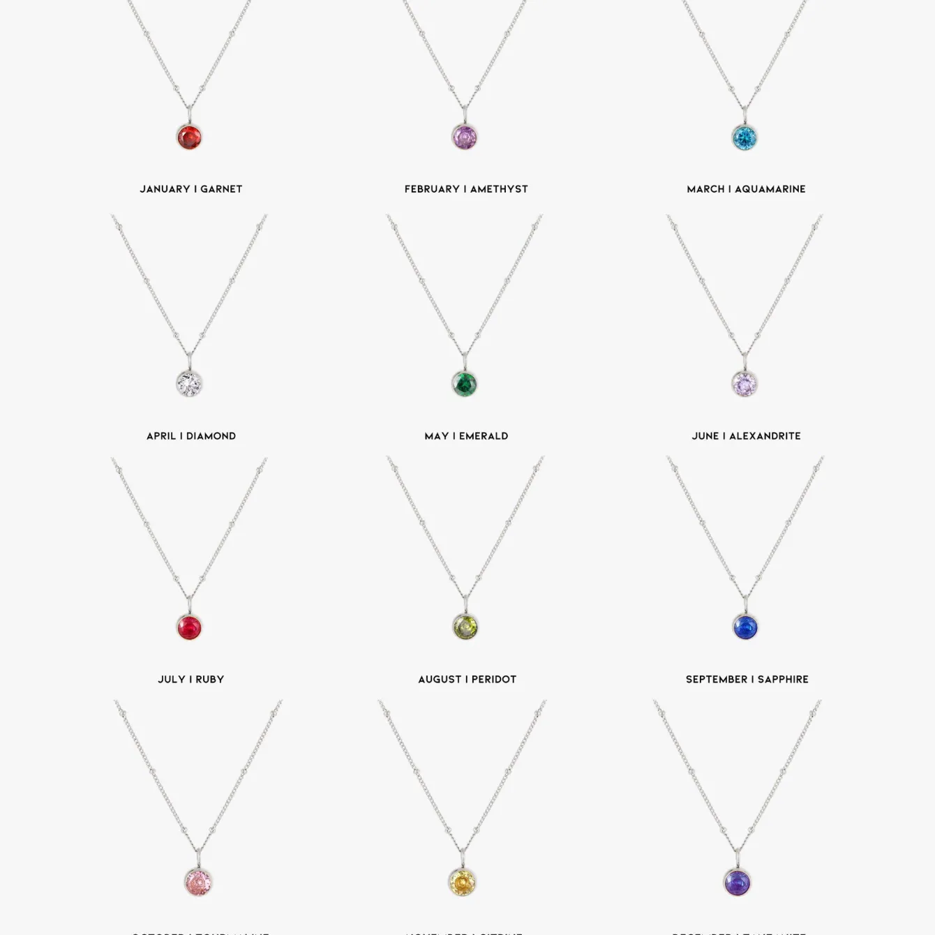 Atolea Jewelry Necklaces<Birthstone Necklace