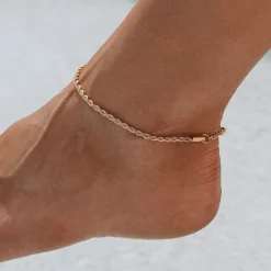 Atolea Jewelry Anklets<Calvi Rope Chain Anklet