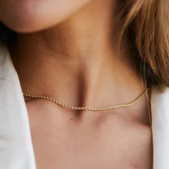 Atolea Jewelry Necklaces<Calvi Rope Chain Necklace