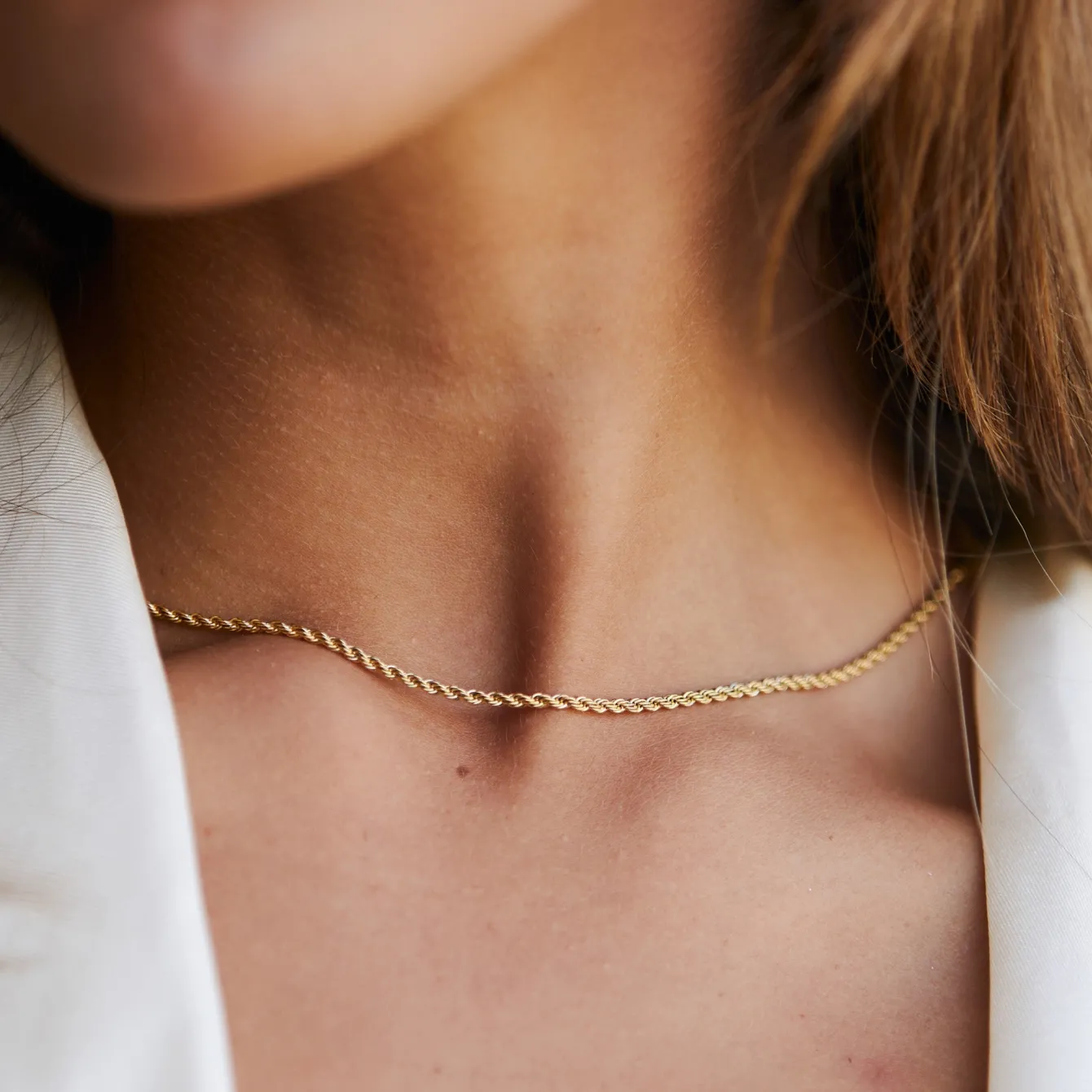 Atolea Jewelry Necklaces<Calvi Rope Chain Necklace