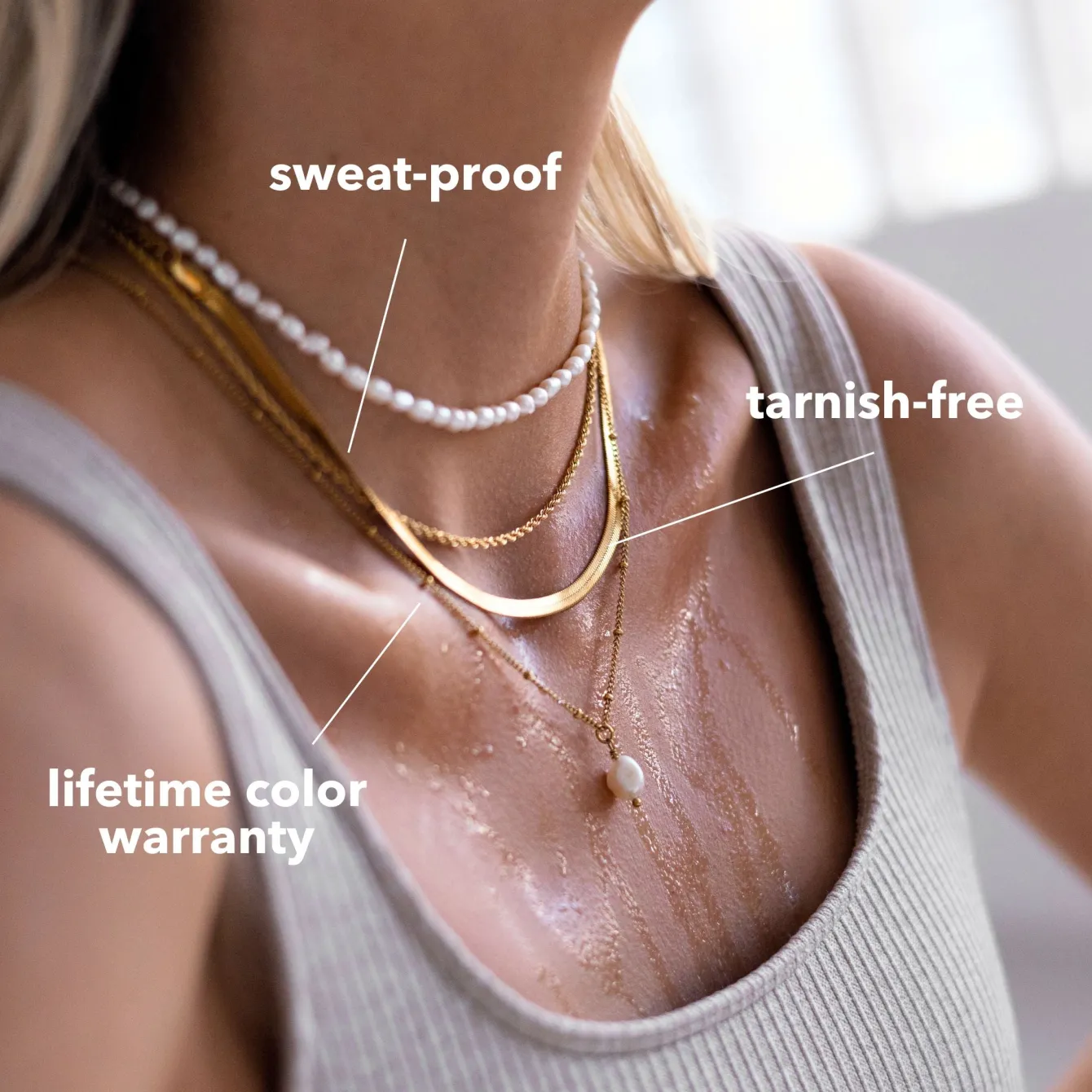 Atolea Jewelry Necklaces<Calvi Rope Chain Necklace