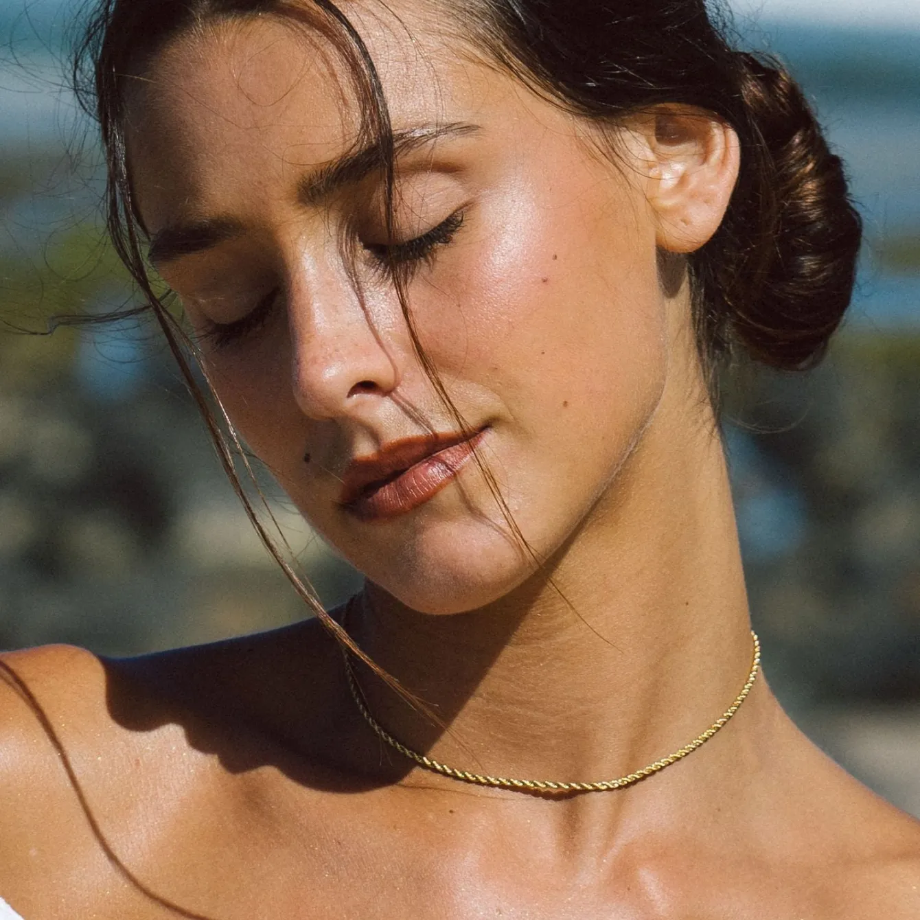 Atolea Jewelry Necklaces<Calvi Rope Chain Necklace