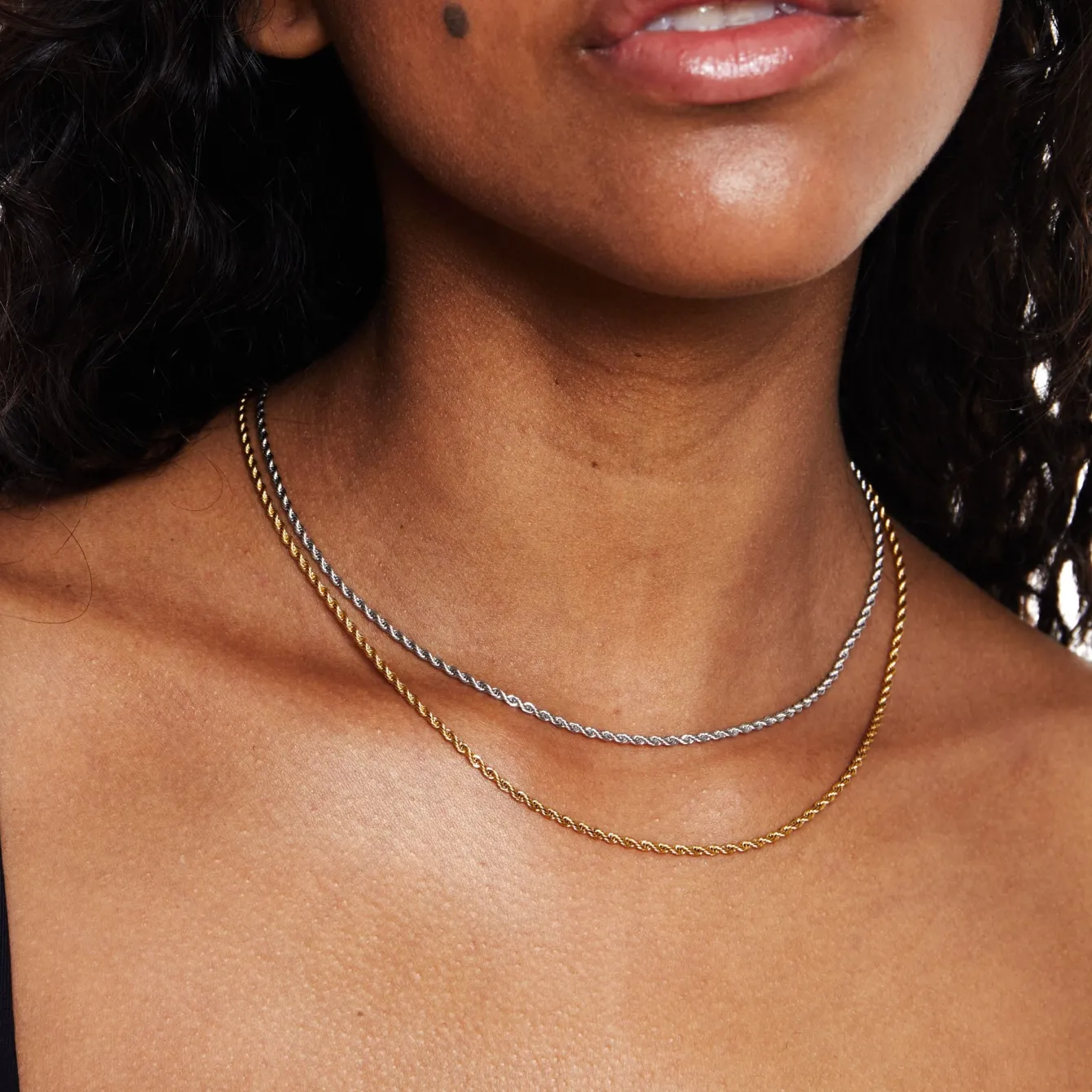 Atolea Jewelry Necklaces<Calvi Rope Chain Necklace