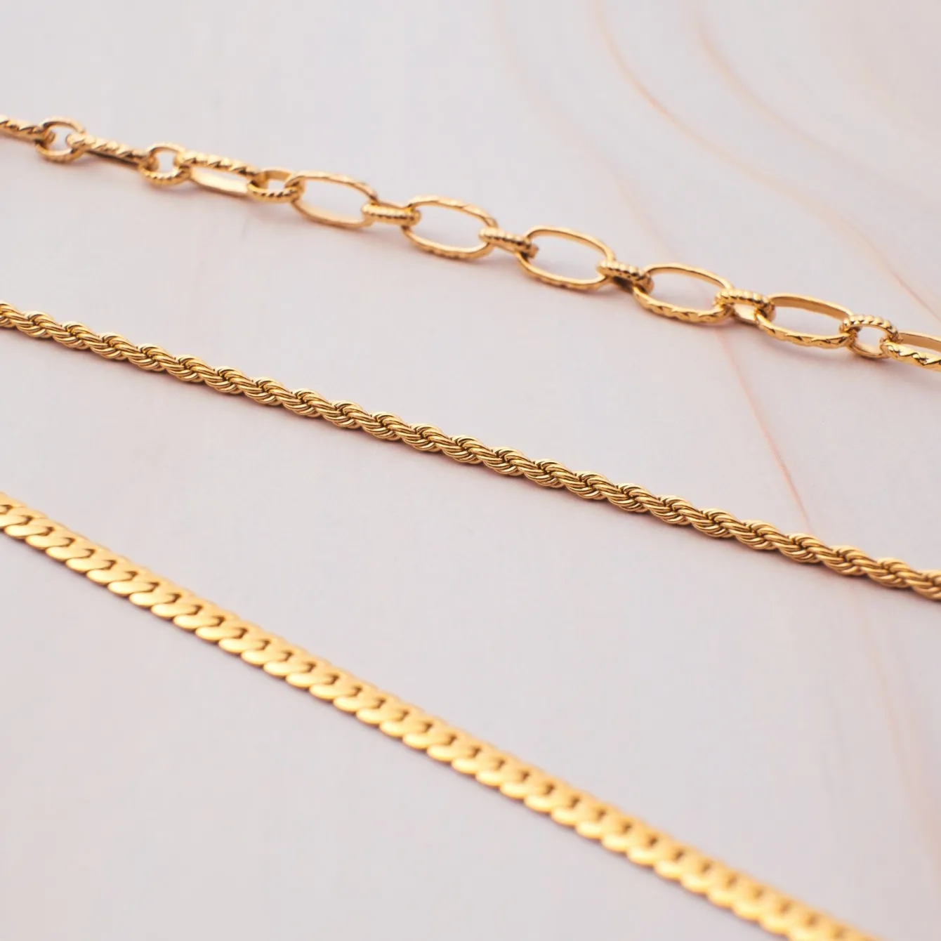 Atolea Jewelry Necklaces<Calvi Rope Chain Necklace
