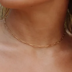 Atolea Jewelry Necklaces<Cozumel Paperclip Choker