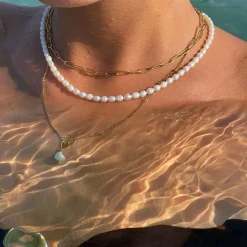 Atolea Jewelry Necklaces<Cozumel Paperclip Choker
