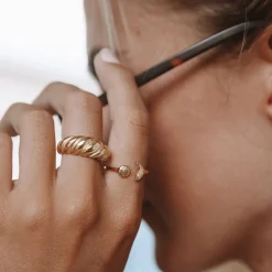 Atolea Jewelry Rings<Croissant Ring