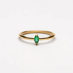 Atolea Jewelry Rings<Dainty Emerald Ring