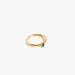Atolea Jewelry Rings<Dainty Emerald Ring