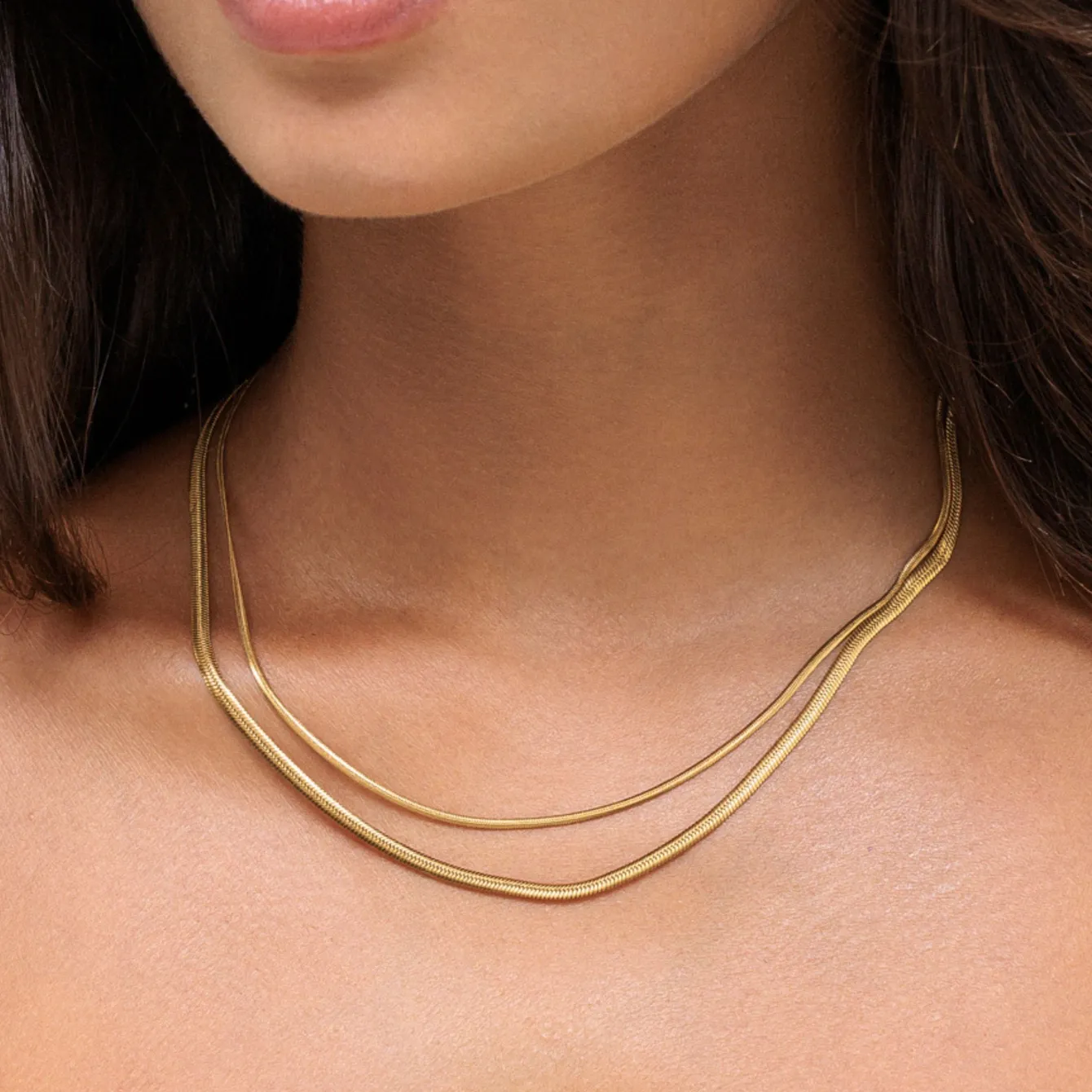 Atolea Jewelry Necklaces<Double Herringbone Choker