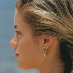 Atolea Jewelry Earrings<Double Hoops