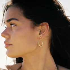 Atolea Jewelry Earrings<Dune Hoops