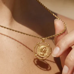 Atolea Jewelry Necklaces<Greek Coin Necklace