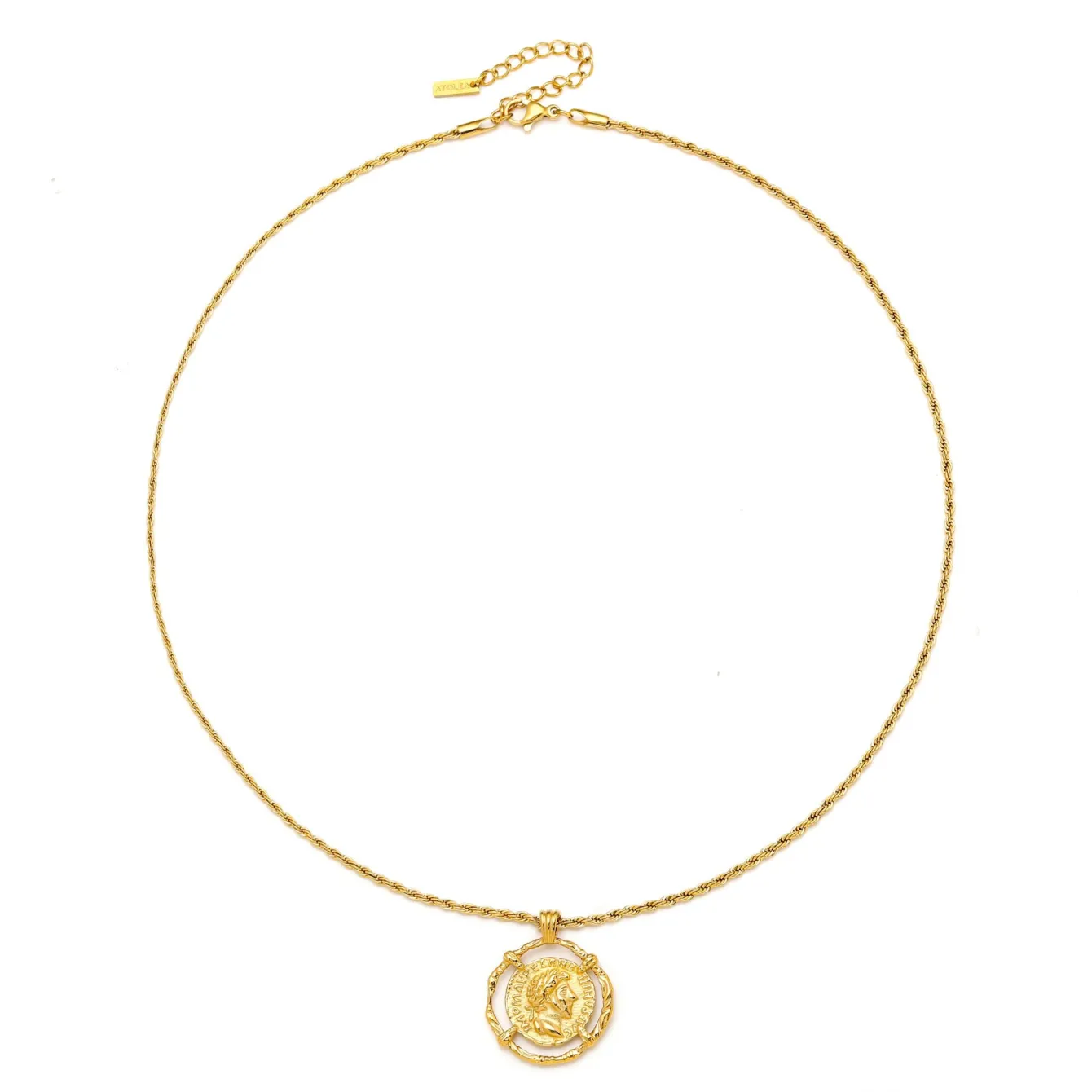 Atolea Jewelry Necklaces<Greek Coin Necklace