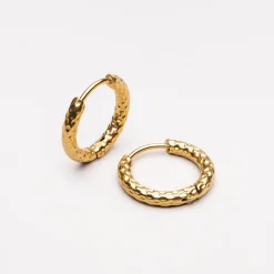 Atolea Jewelry Earrings<Hammered Hoops Earrings
