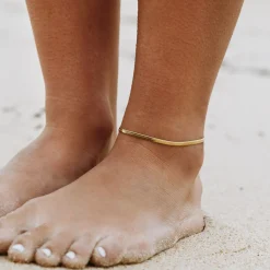 Atolea Jewelry Anklets<Kauai Herringbone Anklet
