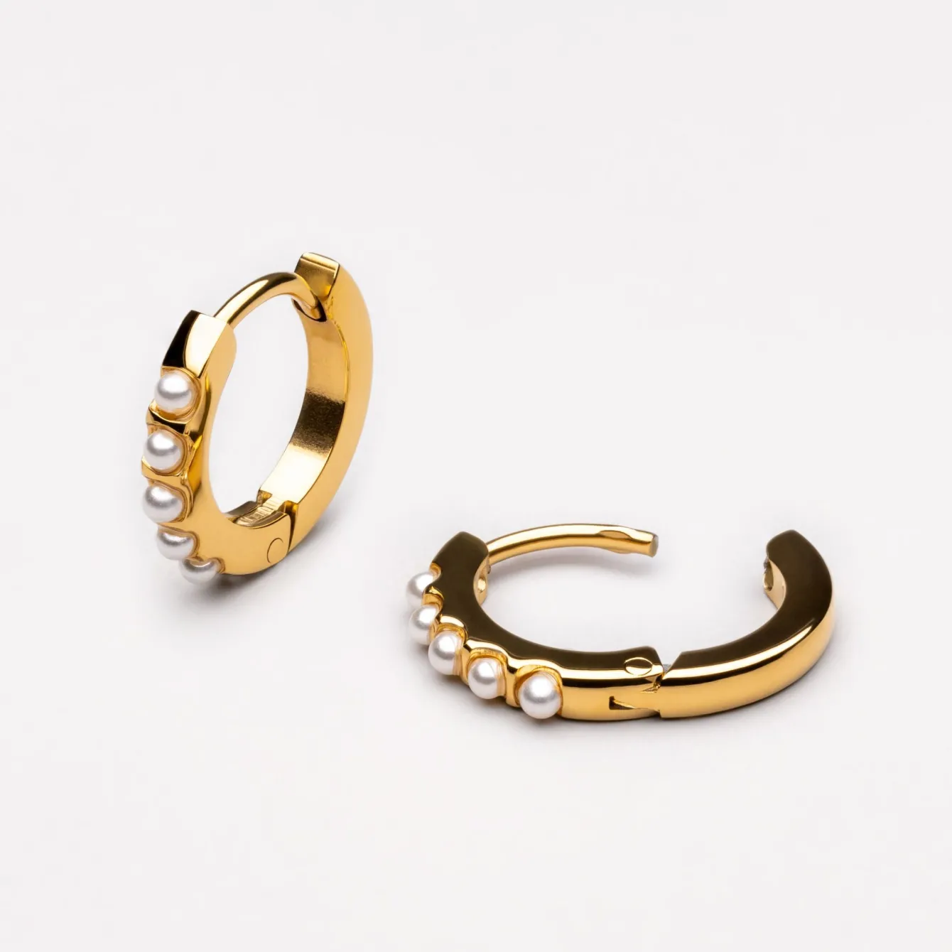 Atolea Jewelry Earrings|Pearls<Mini Pearl Hoops