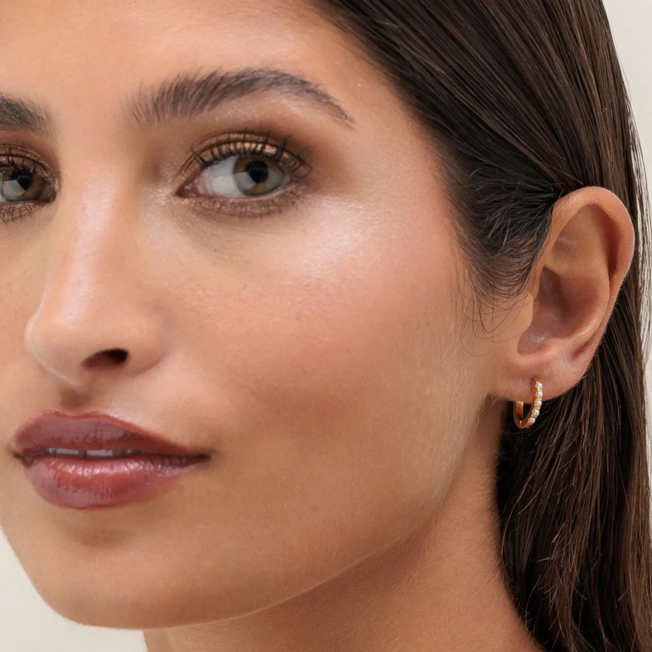 Atolea Jewelry Earrings|Pearls<Mini Pearl Hoops