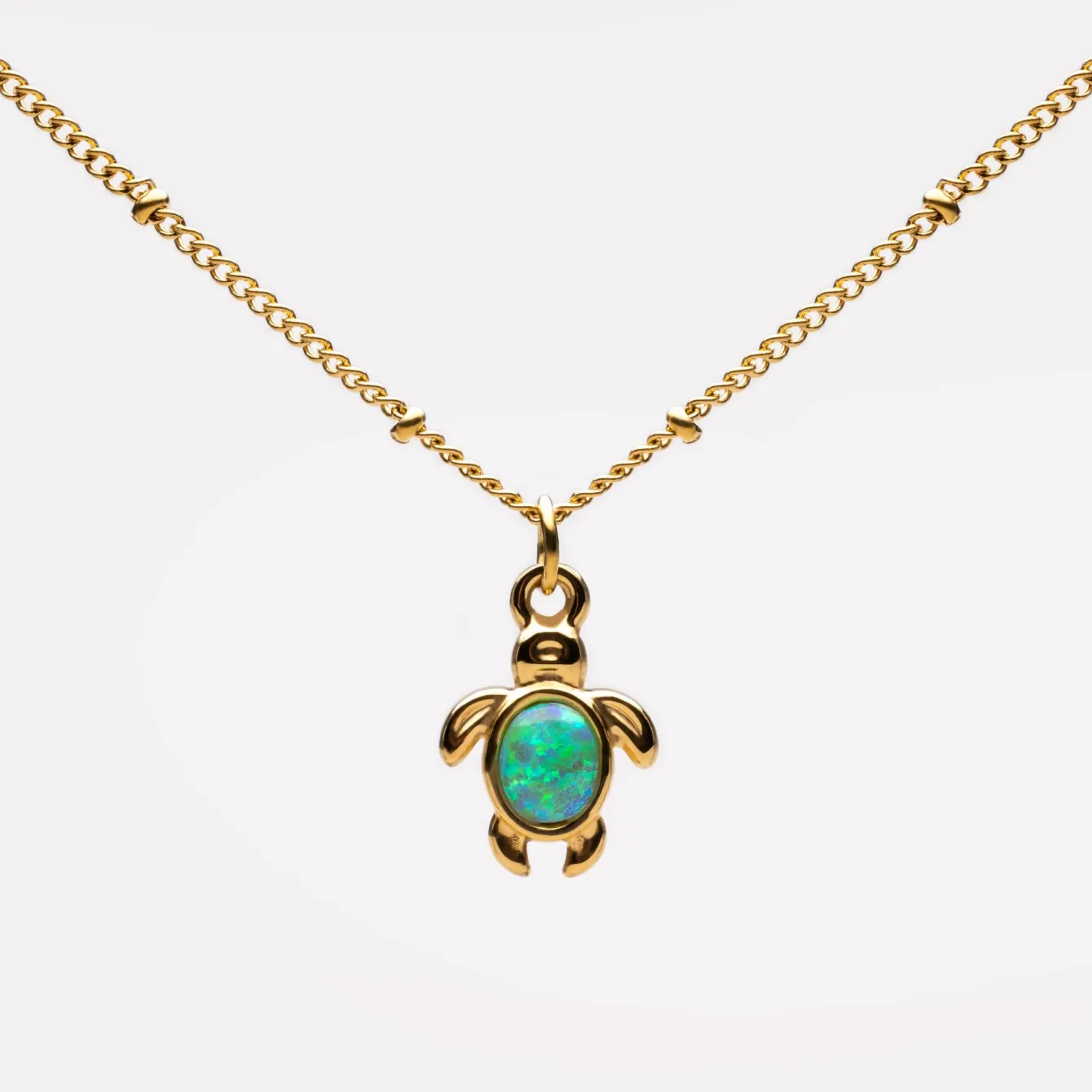 Atolea Jewelry Necklaces<Opal Turtle Necklace