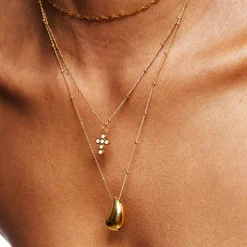 Atolea Jewelry Pearls|Necklaces<Pearl Cross Necklace