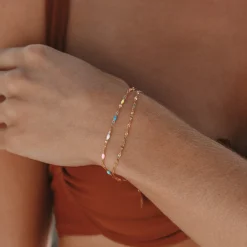 Atolea Jewelry Bracelets<Rainbow Dainty Bracelet
