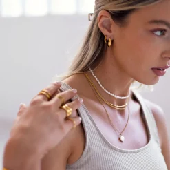 Atolea Jewelry Earrings<Teardrop Hoop Earrings