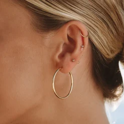 Atolea Jewelry Earrings<Thin Hoop Earrings