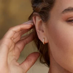 Atolea Jewelry Earrings<Tiny Gold Hoop Earrings